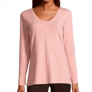 a.n.a.Long Sleeve Novelty Foil Rose Jersey Medium NWTs